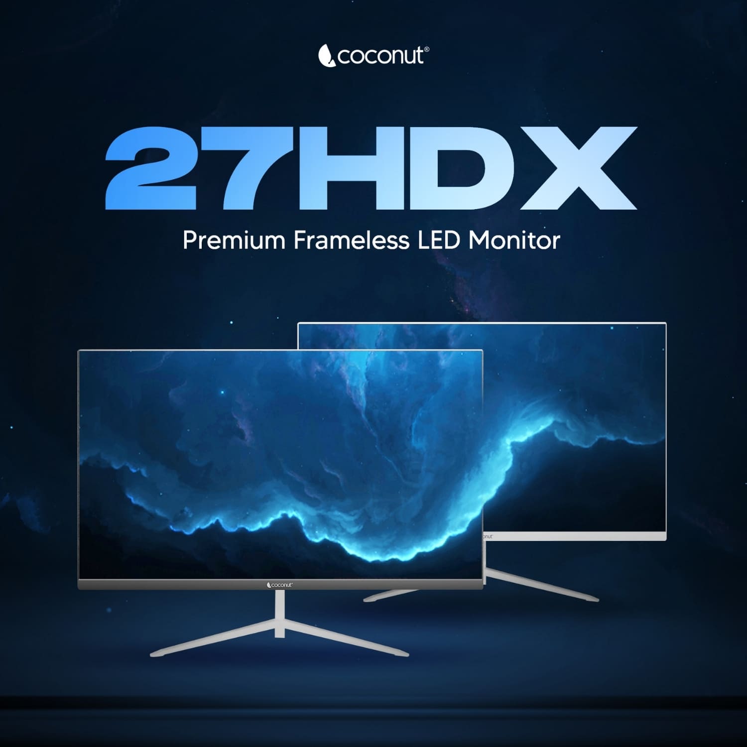 27" LED Frameless Ultra Slim HD Monitor, 75Hz, 1080p